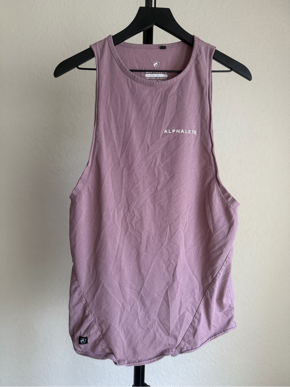 Alphalete Tank Top Wolf Medium M Performance Fit Men's